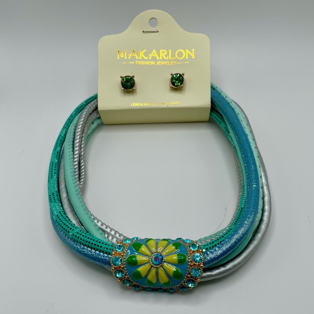 Statement Multi Layered Necklace And Earrings. Ne… - image 2